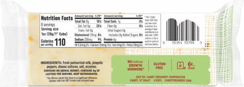 Cabot® Pepper Jack Natural Cheese Perspective: back