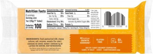 Cabot Creamery® Gouda Block Cheese Perspective: back