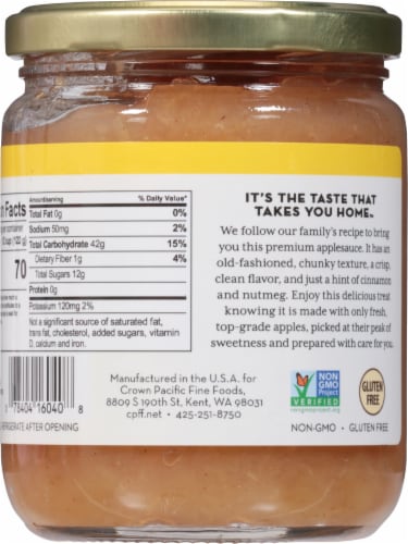 High J Orchards Honeycrisp Applesauce Perspective: back