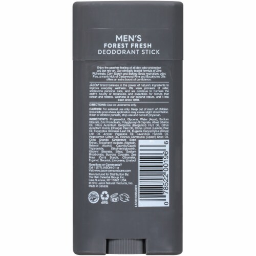 Jason® Men's Forest Fresh Deodorant Stick Perspective: back