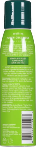 Jason Soothing Fresh Cucumber Dry Spray Deodorant Perspective: back