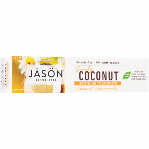 Jason Simply Coconut Soothing Toothpaste Perspective: back