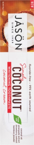 Jason Simply Coconut Whitening Toothpaste Perspective: back
