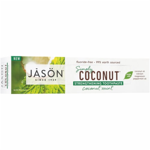 Jason Simply Coconut Strengthening Toothpaste Perspective: back