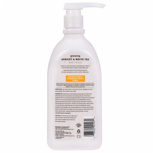 Jason® Apricot Glowing Apricot & White Tea Body Wash Perspective: back