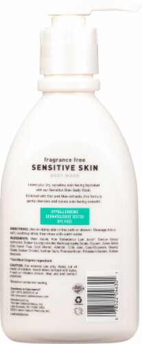 Jason® Fragrance Free Sensitive Skin Body Wash Perspective: back