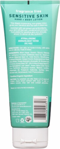 Jason Fregrance Free Sensitive Skin Hand & Body Lotion Perspective: back