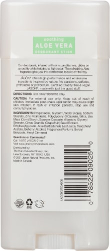 Jason Aloe Vera Deodorant Stick Perspective: back