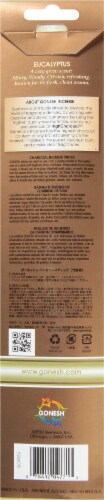 Gonesh® Extra Rich Eucalyptus Incense Sticks Perspective: back