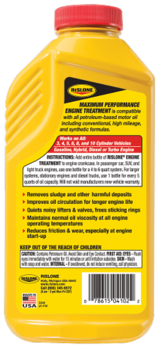 Rislone Maximum Performance Engine Treatment Conditioner and Cleaner Perspective: back