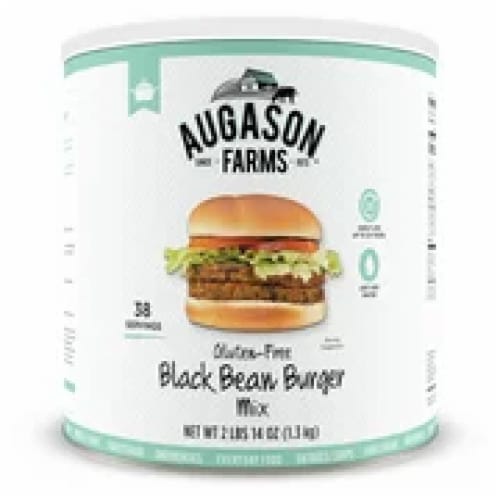 Augason Farms Gluten-Free Black Bean Burger Mix Perspective: back
