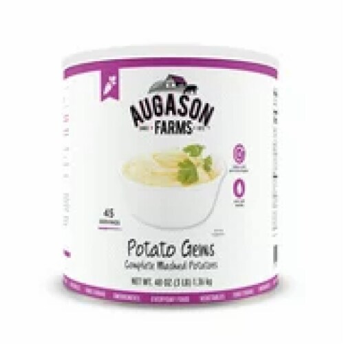 Augason Farms Gluten Free Complete Mashed Potato Gems Perspective: back