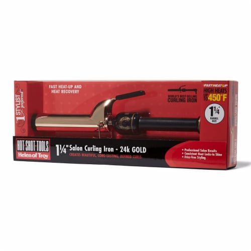 Hot Shot Tools Gold Series Spring Curling Iron 1 1 4 Inch 1 unit