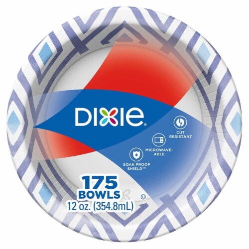 Dixie Paper Bowl, 12 Ounce (175 Count) Perspective: back