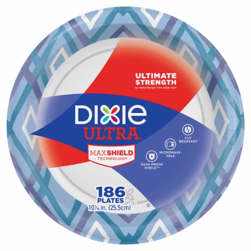 Dixie Ultra 10 1/16 in Paper Plate, 186-count Perspective: back