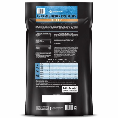 Member s Mark Exceed Puppy Food Chicken Rice 20 Pounds 1