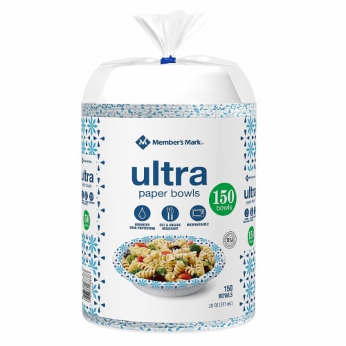 Member's Mark Ultra Paper Bowls (20 Ounce,150 Count) Perspective: back