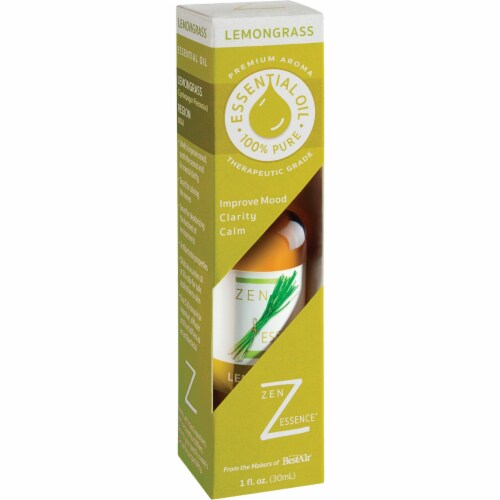 BestAir Zen Essence 1 Oz. Lemongrass Scented Essential Oil Humidifier Fragrance Perspective: back
