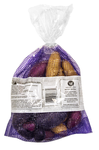 Cal-Organic® Rainbow Gem Fingerling Potatoes Perspective: back