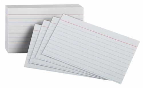 Oxford® Ruled Index Cards - White, 100 pk - Kroger