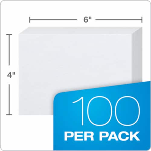 Oxford® Printable Index Card Perspective: back