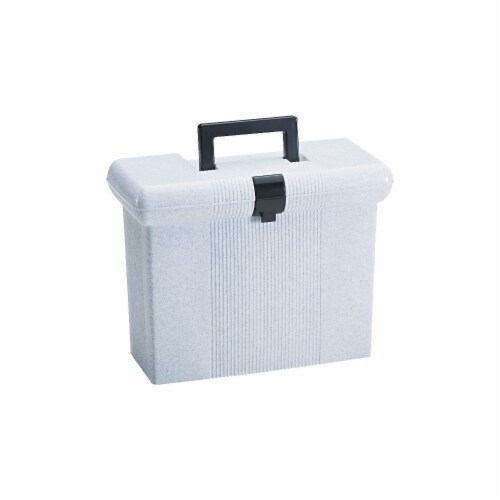 Pendaflex PortFile Small Portable File Box - Granite Perspective: back