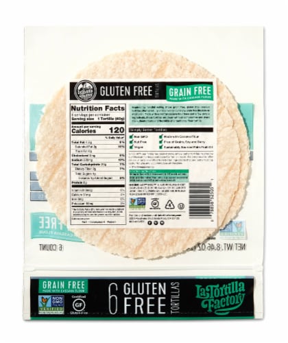 La Tortilla Factory Gluten Free Cassava Flour Tortillas Perspective: back