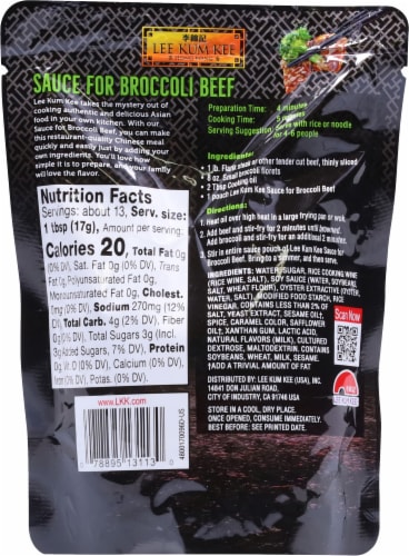 Lee Kum Kee Broccoli Beef Sauce Perspective: back