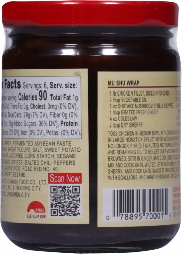 Lee Kum Kee Hoisin Sauce Perspective: back