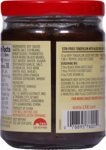 Lee Kum Kee Black Bean Garlic Sauce Perspective: back