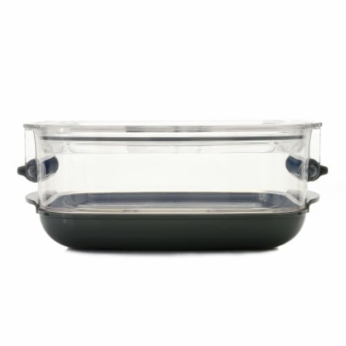 Clear Large Locking Storage Bins with Lids- 3 Pc.