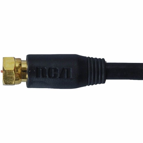 RCA 25 Ft. Black Digital RG6 Coaxial Cable VH625R Perspective: back