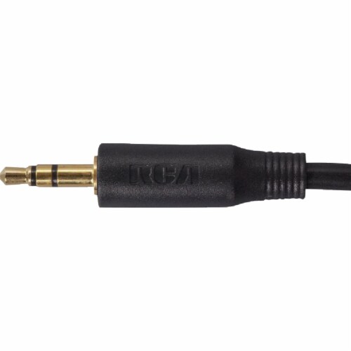 RCA 6 Ft. Black 3.5mm Extension Cable Audio Cable AH208R Perspective: back