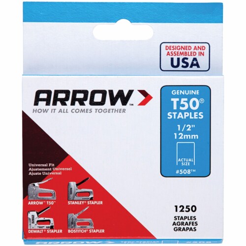 T50® Staples, 1,250 pk (1/2 ) Perspective: back
