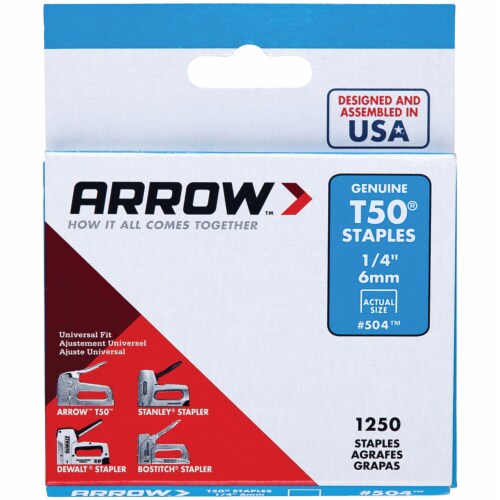T50® Staples, 1,250 pk (1/4 ) Perspective: back