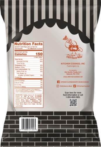Kitchen Cooked® Smoky Sweet BBQ Potato Chips Perspective: back
