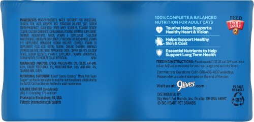 9Lives Meaty Pate Super Supper Wet Cat Food Perspective: back