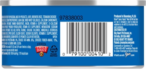 9Lives® Morris® Savory Classics™ Meaty Pate with Real Chicken Wet Cat Food Perspective: back