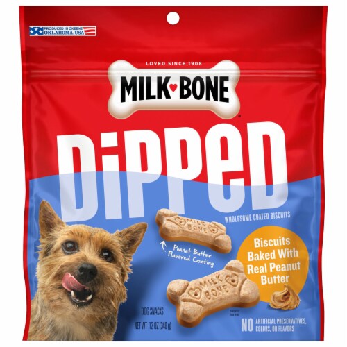 Milk-Bone® Dipped Peanut Butter Dog Treats Perspective: back
