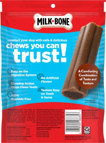 Milk-Bone® Comfort Chews Dog Treats Perspective: back