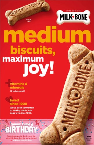 Milk-Bone® Medium Dog Biscuits Perspective: back