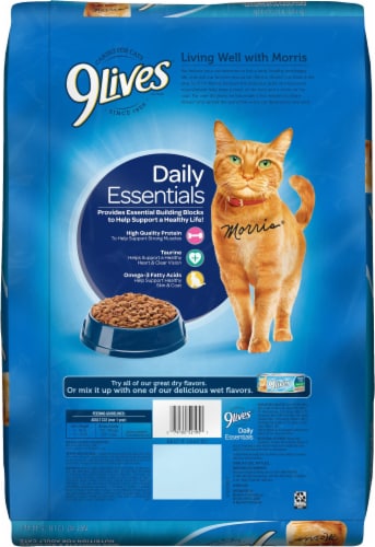 9Lives Daily Essentials Cat Food Perspective: back