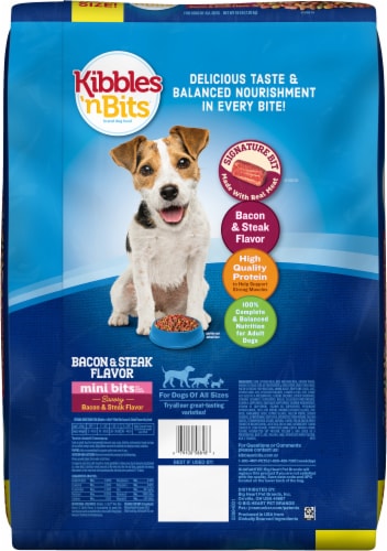 Kibbles ‘n Bits® Mini Bits Bacon & Steak Flavor Dry Small Breed Dog Food Perspective: back
