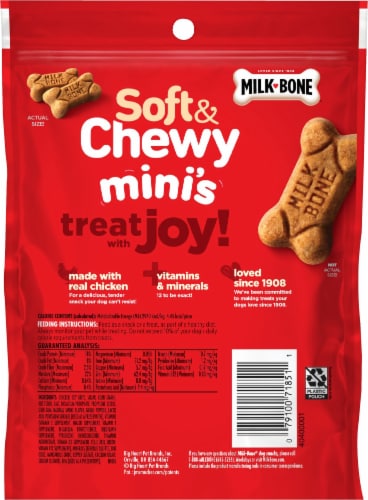 Milk-Bone® Soft & Chewy Chicken Mini Dog Snacks Perspective: back