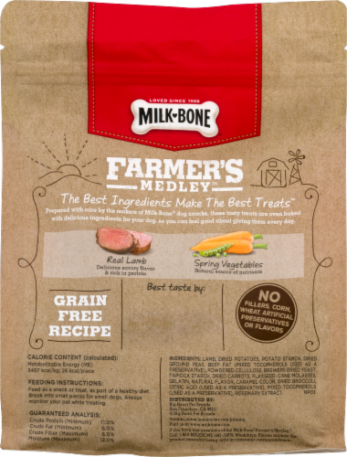 Milk-Bone Farmer's Medley Grain Free with Lamb & Spring Vegetables Perspective: back