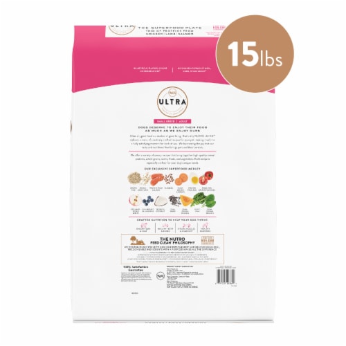 Nutro Ultra High Protein Adult Dry Dog Food 15 lb Foods Co
