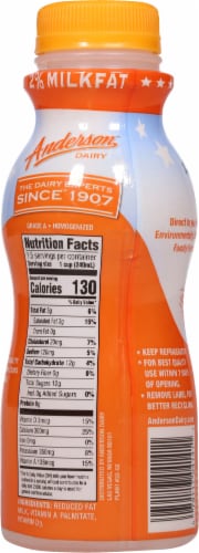 Anderson Dairy 2% Reduced Fat Milk Perspective: back