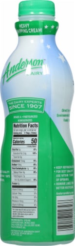 Anderson™ Dairy Heavy Whipping Cream Perspective: back