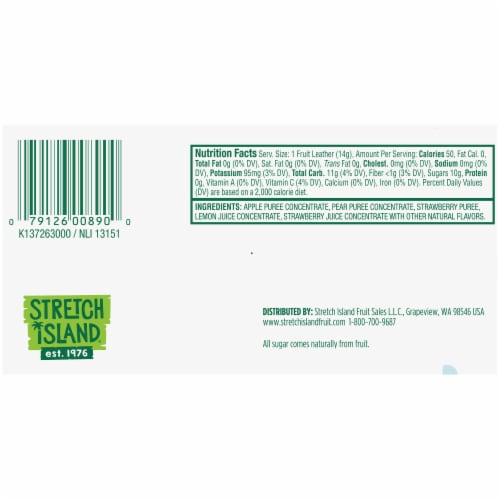 Stretch Island® Strawberry Fruit Leather Perspective: back