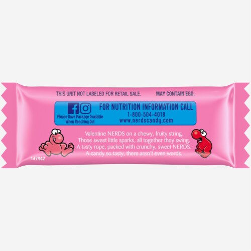 Nerds® Rope Treat Size Perspective: back